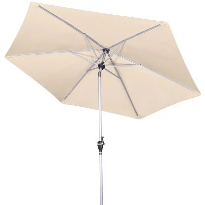 Doppler Marktschirm Active Auto Tilt Ø 266 Cm Natur Mit Kurbelmechanik 4 Doppler Marktschirm Active Auto Tilt Ø 266 Cm Natur Mit Kurbelmechanik – Bild 2