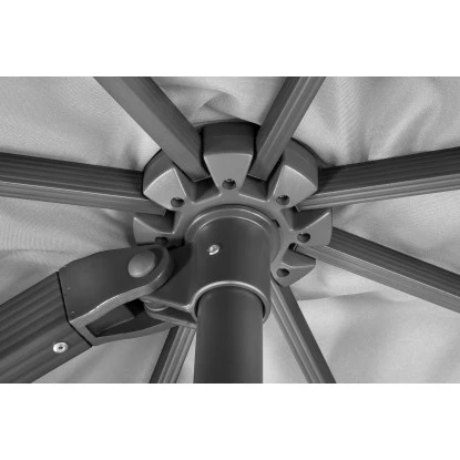 Schneider Schirme Ampelschirm 300 Cm X 358 Cm Silbergrau Mit Kurbelmechanik 8 Schneider Schirme Ampelschirm 300 Cm X 358 Cm Silbergrau Mit Kurbelmechanik – Bild 6