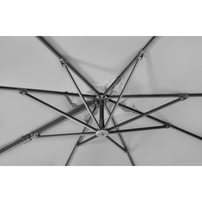 Schneider Schirme Ampelschirm 300 Cm X 358 Cm Silbergrau Mit Kurbelmechanik 9 Schneider Schirme Ampelschirm 300 Cm X 358 Cm Silbergrau Mit Kurbelmechanik – Bild 7