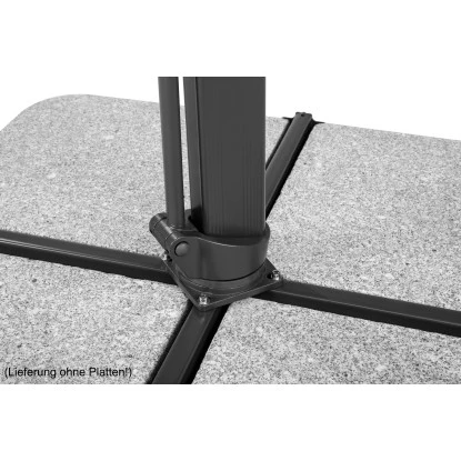 Schneider Schirme Ampelschirm 300 Cm X 358 Cm Silbergrau Mit Kurbelmechanik 13 Schneider Schirme Ampelschirm 300 Cm X 358 Cm Silbergrau Mit Kurbelmechanik – Bild 11