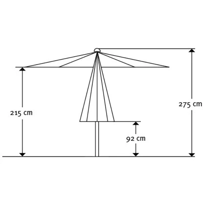 Schneider Sonnenschirm Rooftop Silbergrau Ø 350 Cm 4 Schneider Sonnenschirm Rooftop Silbergrau Ø 350 Cm – Bild 2
