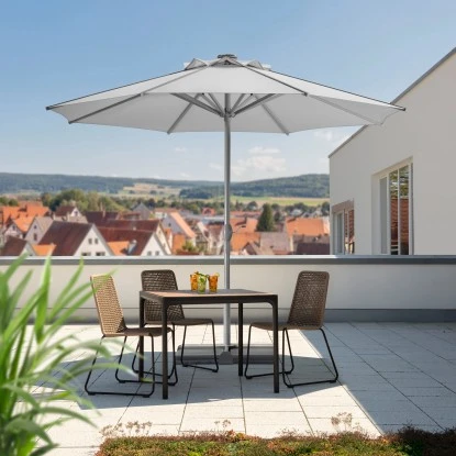 Schneider Sonnenschirm Rooftop Silbergrau Ø 350 Cm 11 Schneider Sonnenschirm Rooftop Silbergrau Ø 350 Cm – Bild 9