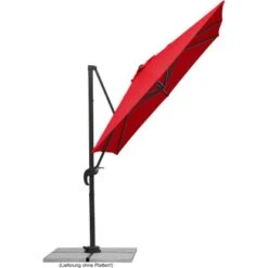 Schneider Schirme Ampelschirm 230 Cm X 300 Cm Rot Mit Kurbelmechanik -Outdoor Schirm Verkauf 609384 2630 03