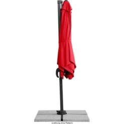 Schneider Schirme Ampelschirm 230 Cm X 300 Cm Rot Mit Kurbelmechanik -Outdoor Schirm Verkauf 609384 2630 06