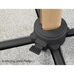 Schneider Ampelschirm Rhodos Twist Woody Natur 300 Cm X 300 Cm -Outdoor Schirm Verkauf 609397 2630 09