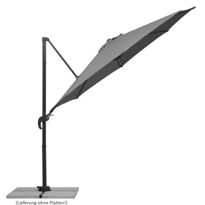 Schneider Schirme Ampelschirm Ø 300 Cm Anthrazit Mit Kurbelmechanik 4 Schneider Schirme Ampelschirm Ø 300 Cm Anthrazit Mit Kurbelmechanik – Bild 2