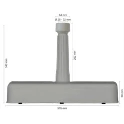 Schneider Beton-Balkonständer Silbergrau Ca. 20 Kg -Outdoor Schirm Verkauf 663111 2630 5