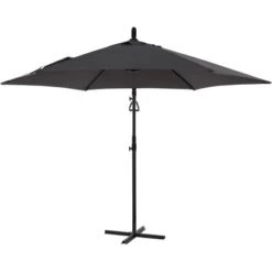 Siena Garden Ampelschirm Ø 300 Cm Anthrazit Mit Push-Up Mechanik -Outdoor Schirm Verkauf 717117 1346 02