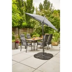 Siena Garden Ampelschirm Ø 300 Cm Anthrazit Mit Push-Up Mechanik -Outdoor Schirm Verkauf 717117 1346 15