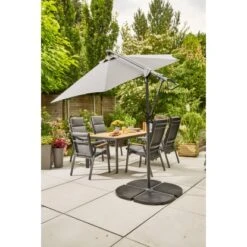 Siena Garden Ampelschirm Ø 300 Cm Anthrazit Mit Push-Up Mechanik -Outdoor Schirm Verkauf 717117 1346 16