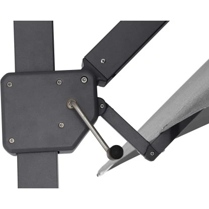 Siena Garden Ampelschirm Stratos 400 Cm X 300 Cm Grau Mit Kurbelmechanik 8 Siena Garden Ampelschirm Stratos 400 Cm X 300 Cm Grau Mit Kurbelmechanik – Bild 6