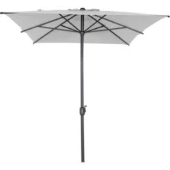 Siena Garden Marktschirm Isa 200 Cm X 300 Cm Grau Mit Kurbelmechanik -Outdoor Schirm Verkauf 717453 1346 02