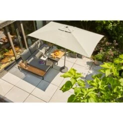 Siena Garden Marktschirm Isa 200 Cm X 300 Cm Grau Mit Kurbelmechanik -Outdoor Schirm Verkauf 717453 1346 13
