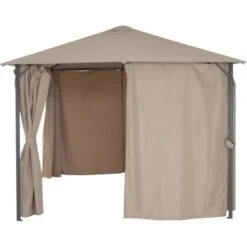Siena Garden Pavillon Phoenix 300 Cm X 300 Cm Taupe -Outdoor Schirm Verkauf 717480 1346 04