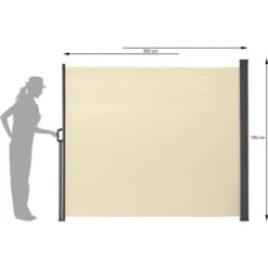 Gartenfreude Seitenmarkise Ausziehbar 180 Cm X 300 Cm Creme 13 Gartenfreude Seitenmarkise Ausziehbar 180 Cm X 300 Cm Creme -Outdoor Schirm Verkauf 72805 4655 4251083904518 3