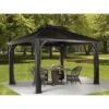 Sojag Aluminium Pavillon Messina 10 X 12 Anthrazit 298 Cm X 363 Cm X 291 Cm -Outdoor Schirm Verkauf 741 sj03100 messina10x12 1