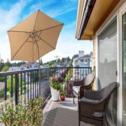 Gartenfreude Marktschirm Ø 200 Cm Taupe Mit Kurbelmechanik 9 Gartenfreude Marktschirm Ø 200 Cm Taupe Mit Kurbelmechanik -Outdoor Schirm Verkauf 753040 4655 1