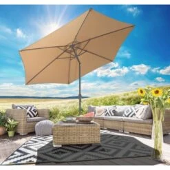 Gartenfreude Marktschirm Ø 300 Cm Taupe Mit Kurbelmechanik 9 Gartenfreude Marktschirm Ø 300 Cm Taupe Mit Kurbelmechanik -Outdoor Schirm Verkauf 753056 4655 1