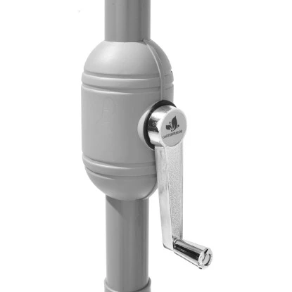 Gartenfreude Marktschirm Ø 300 Cm Taupe Mit Kurbelmechanik 8 Gartenfreude Marktschirm Ø 300 Cm Taupe Mit Kurbelmechanik – Bild 6