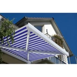 Home Deluxe LED Vollkassettenmarkise Elos 585 Cm X 300 Cm Marineblau-Weiß -Outdoor Schirm Verkauf 763726 11007200 02