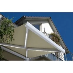 Home Deluxe LED Vollkassettenmarkise Elos 350 Cm X 250 Cm Sandfarben -Outdoor Schirm Verkauf 763738 11007200 02