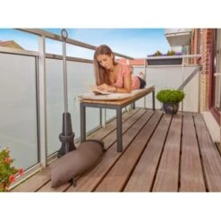 Baser Sonnenschirmständer Für Balkon 20 Kg Dunkelbraun 17 Baser Sonnenschirmständer Für Balkon 20 Kg Dunkelbraun -Outdoor Schirm Verkauf 777055 1528 3