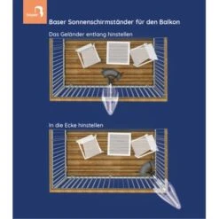 Baser Sonnenschirmständer Für Balkon 20 Kg Dunkelbraun 13 Baser Sonnenschirmständer Für Balkon 20 Kg Dunkelbraun -Outdoor Schirm Verkauf 777055 1528 3 1