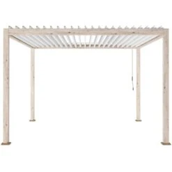 Bizzotto Pergola Ocean Rustik-Weiß 360 Cm X 360 Cm