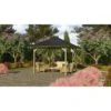 Karibu Pavillon Bever 1 Set Kdi Mit Schindeln Schwarz 265 Cm X 265 Cm X 290 Cm -Outdoor Schirm Verkauf 806166 3739 00