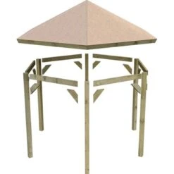 Karibu Pavillon Bever 1 Set Kdi Mit Schindeln Schwarz 265 Cm X 265 Cm X 290 Cm -Outdoor Schirm Verkauf 806166 3739 05