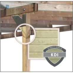 Karibu Pavillon Bever 3 Set Kdi Mit Schindeln Schwarz 314 Cm X 314 Cm X 303 Cm -Outdoor Schirm Verkauf 806168 3739 04