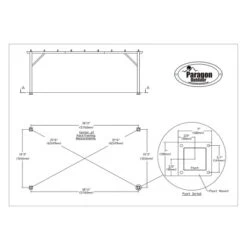 Paragon Aluminium Pergola Modena Espresso 623 Cm X 360 Cm -Outdoor Schirm Verkauf 814987 1741 1