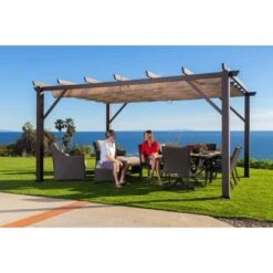 Paragon Aluminium Pergola Modena Espresso 623 Cm X 360 Cm -Outdoor Schirm Verkauf 814987 1741 5
