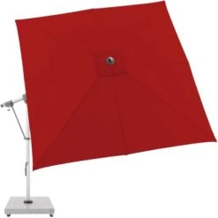 Doppler Ampelschirm Expert 300 Cm X 300 Cm Rot Mit Kurbelmechanik -Outdoor Schirm Verkauf 821967 1948 03