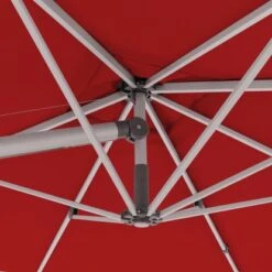 Doppler Ampelschirm Expert 300 Cm X 300 Cm Rot Mit Kurbelmechanik -Outdoor Schirm Verkauf 821967 1948 07