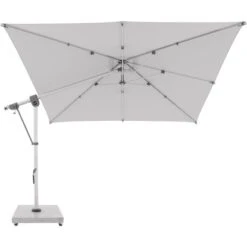 Doppler Ampelschirm Expert 300 Cm X 300 Cm Hellgrau Mit Kurbelmechanik -Outdoor Schirm Verkauf 821977 1948 04