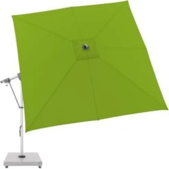 Doppler Ampelschirm Expert 300 Cm X 300 Cm Smaragd Mit Kurbelmechanik -Outdoor Schirm Verkauf 821990 1948 03