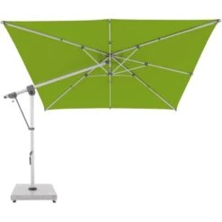 Doppler Ampelschirm Expert 300 Cm X 300 Cm Smaragd Mit Kurbelmechanik -Outdoor Schirm Verkauf 821990 1948 04