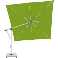 Doppler Ampelschirm Expert 300 Cm X 300 Cm Smaragd Mit Kurbelmechanik -Outdoor Schirm Verkauf 821990 1948 05