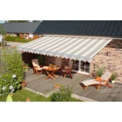 Spettmann Halbkassettenmarkise Sky Klassik 550 Cm X 200 Cm Beige-Sand Silber -Outdoor Schirm Verkauf 838795 4502 2 6