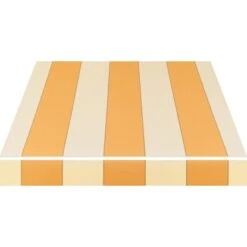 Spettmann Kassettenmarkise VC 1000 500 X 200 Cm Beige-Orange-Gestr. Gestell Weiß