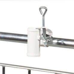Videx Garden Sonnenschirmhalter Typ H II Für Handläufe Ø 35 Mm Weiß