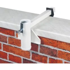 Videx Garden Sonnenschirmhalter Typ M Für Mauerbrüstung Ø 40 Mm Weiß