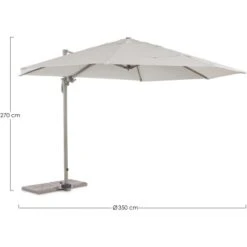 Bizzotto Ampelschirm Orland 3,5 M -Outdoor Schirm Verkauf 867242 11003200 11