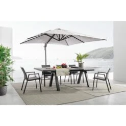 Bizzotto Ampelschirm Ines 3 M X 4 M Dunkelgrau 20 Bizzotto Ampelschirm Ines 3 M X 4 M Dunkelgrau -Outdoor Schirm Verkauf 867244 11003200 3