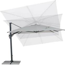 Bizzotto Ampelschirm Ines 3 M X 4 M Dunkelgrau 24 Bizzotto Ampelschirm Ines 3 M X 4 M Dunkelgrau -Outdoor Schirm Verkauf 867244 11003200 7