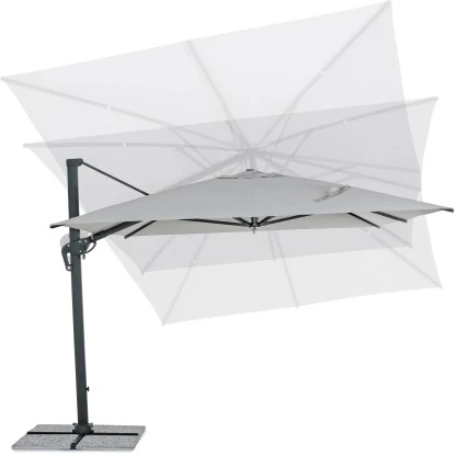 Bizzotto Ampelschirm Ines 3 M X 4 M Dunkelgrau 9 Bizzotto Ampelschirm Ines 3 M X 4 M Dunkelgrau – Bild 7