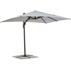 Bizzotto Ampelschirm Ines 2 M X 3 M Anthrazit-Hellgrau