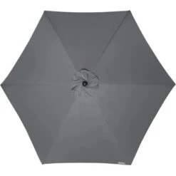 Doppler Marktschirm Ø 376 Cm Anthrazit Mit Kurbelmechanik -Outdoor Schirm Verkauf 9003034082883 1948 2