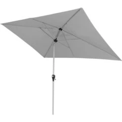 Doppler Marktschirm 260 Cm X 294 Cm Hellgrau Mit Kurbelmechanik -Outdoor Schirm Verkauf 9003034280746 1948 S 02